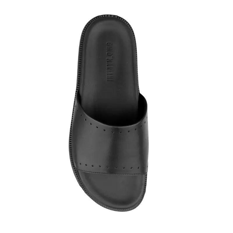 Sandal Kulit Pria Gino Mariani Hugo Black