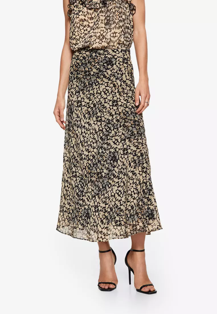 Animal print clearance skirt mango