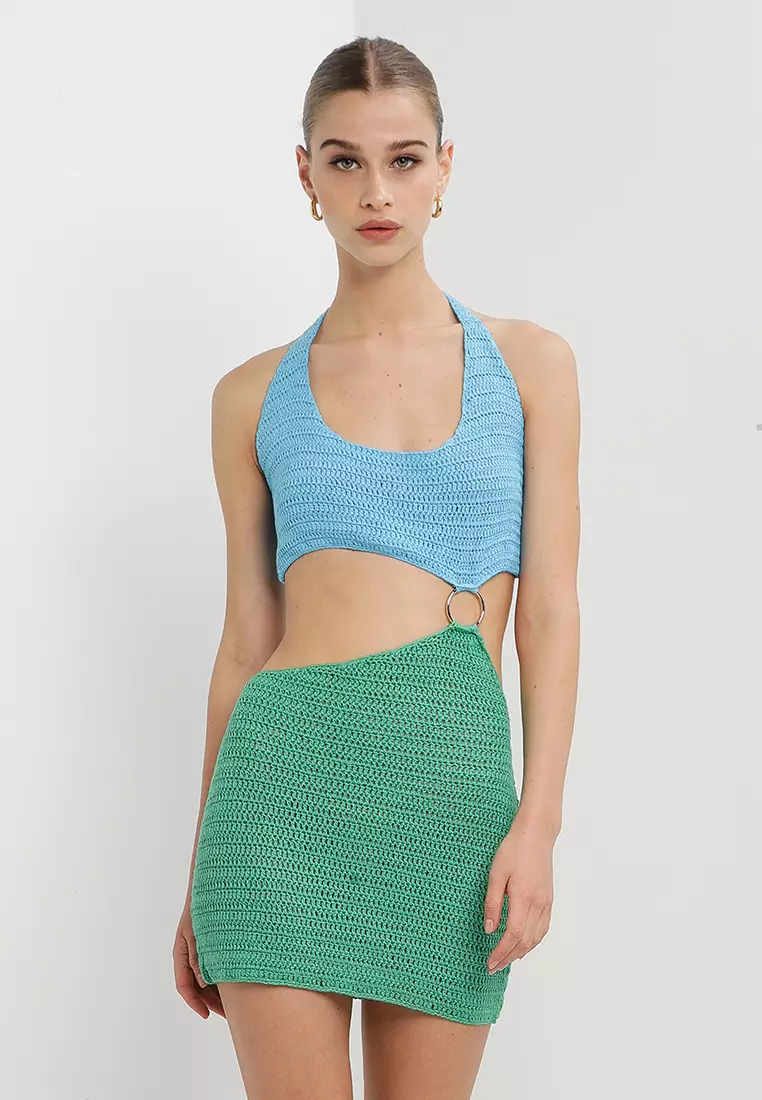 Buy Peppermayo Jet Set Crochet Mini Dress 2026 Online | ZALORA Philippines