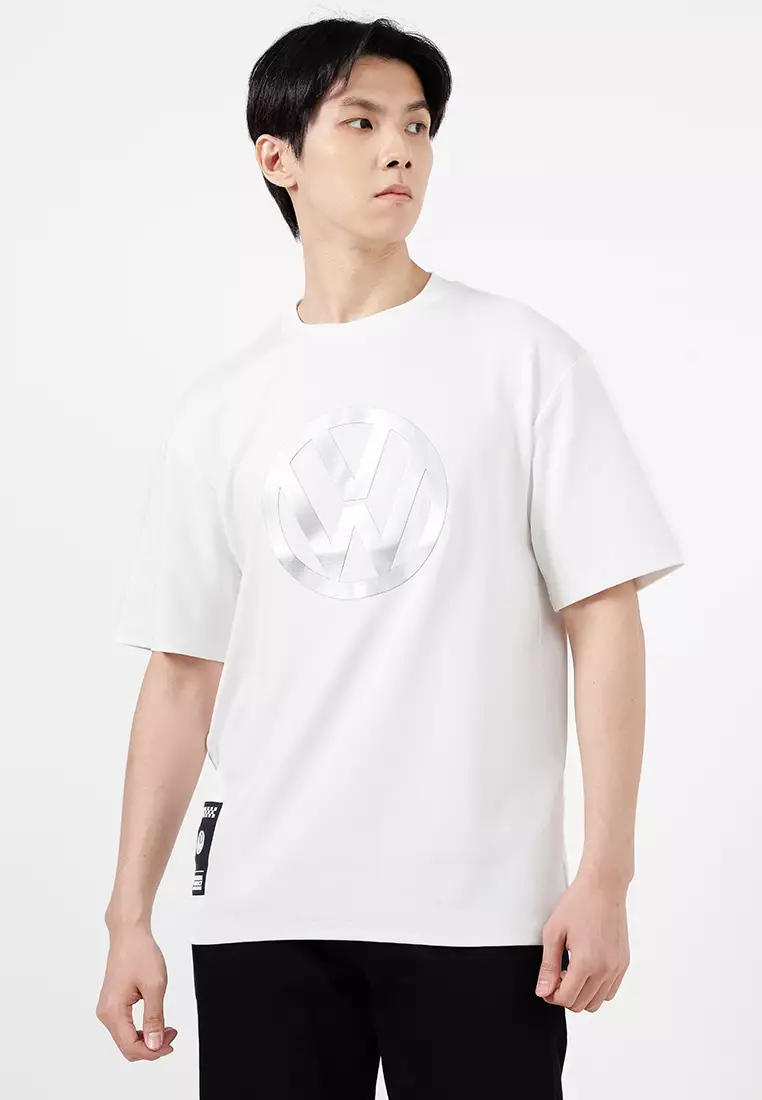VOLKSWAGEN男士圆领徽标宽松版型 T 恤