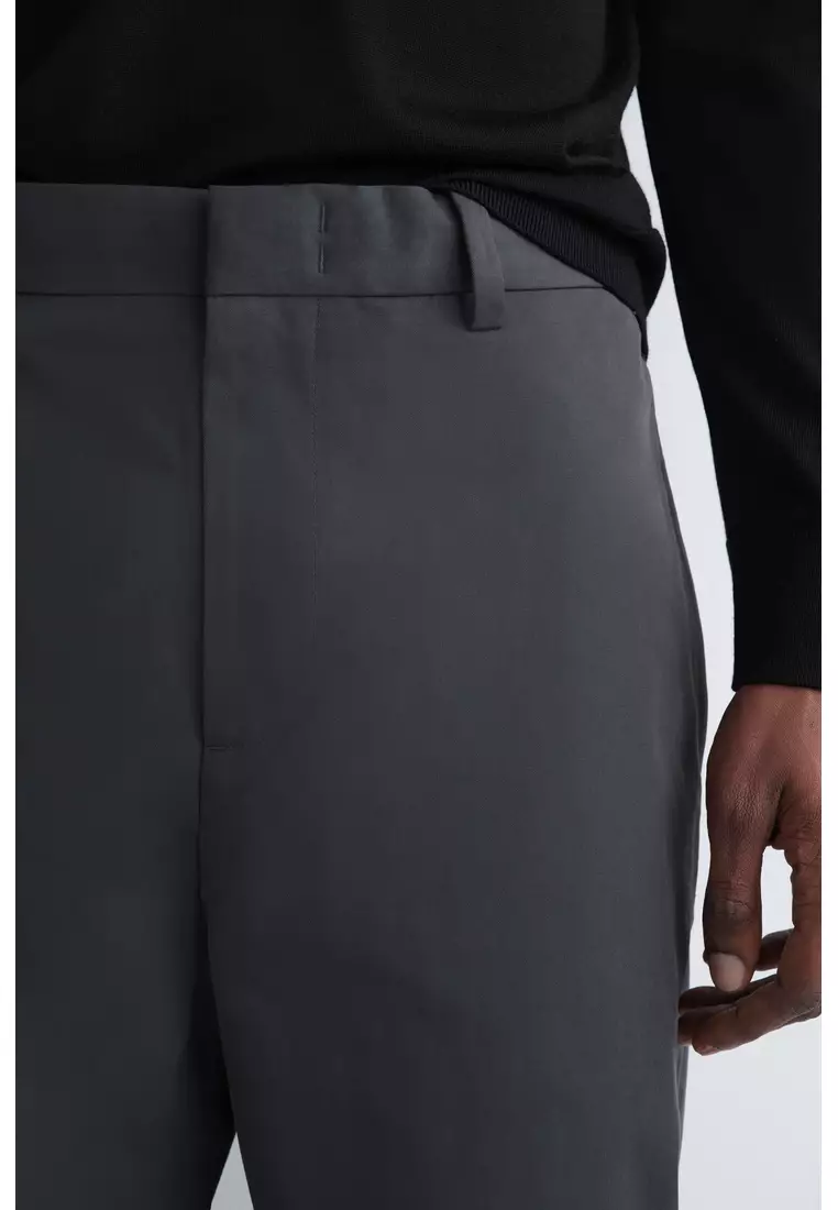 COTTON REGULAR-FIT STRAIGHT-LEG CHINOS