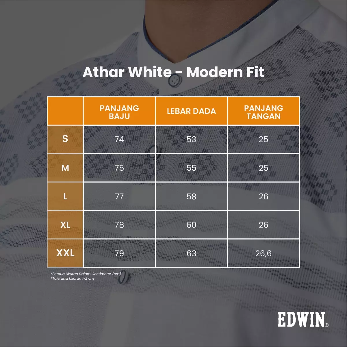 Kemeja Koko Pria Lengan Pendek Baju Muslim Pria ATHAR WHITE
