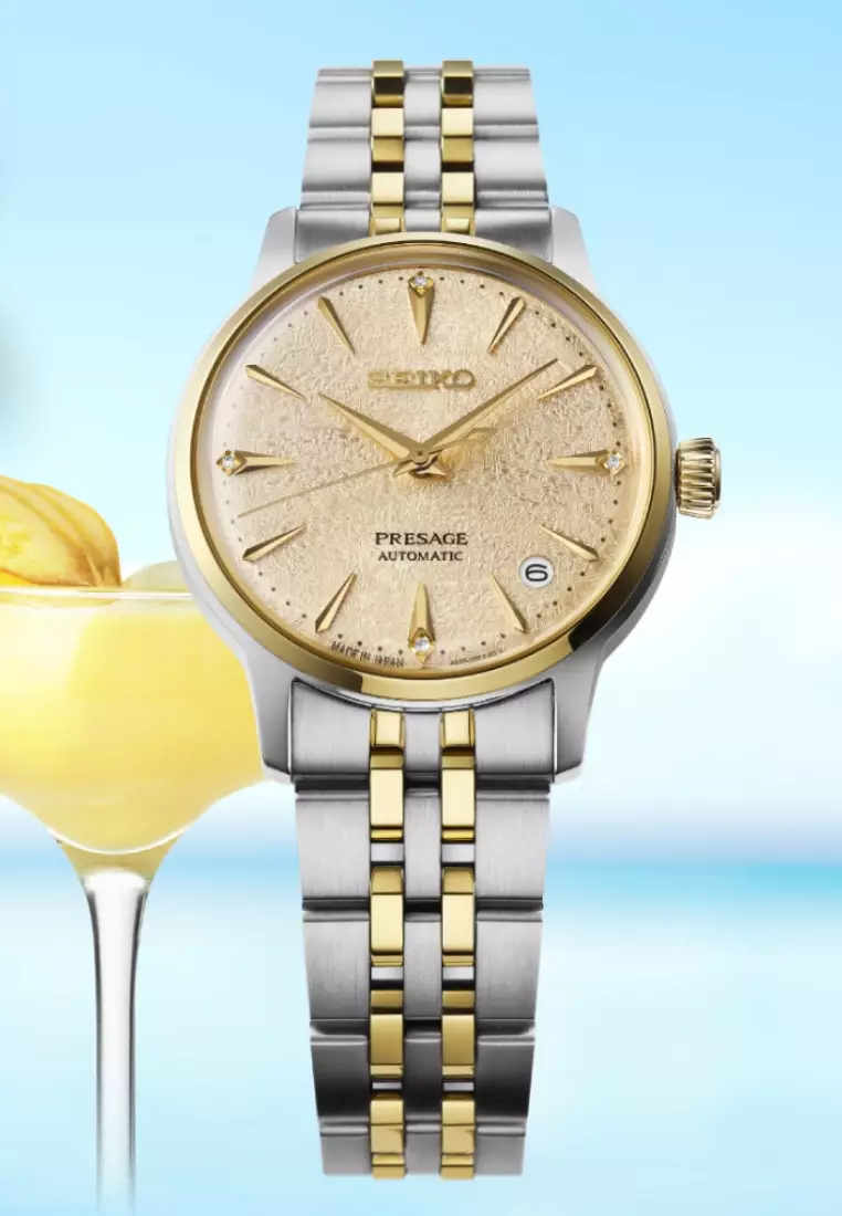 KOKUSAI SANGYO M‐36 GOLD (24K) Seiko Mod Custom Watch | Date Just Yellow Gold Diamond