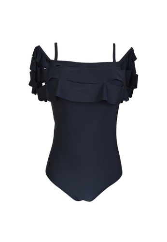 LYCKA black LWD7173-European Style Lady Swimsuit-Black 1DAEEUS3A71961GS_1