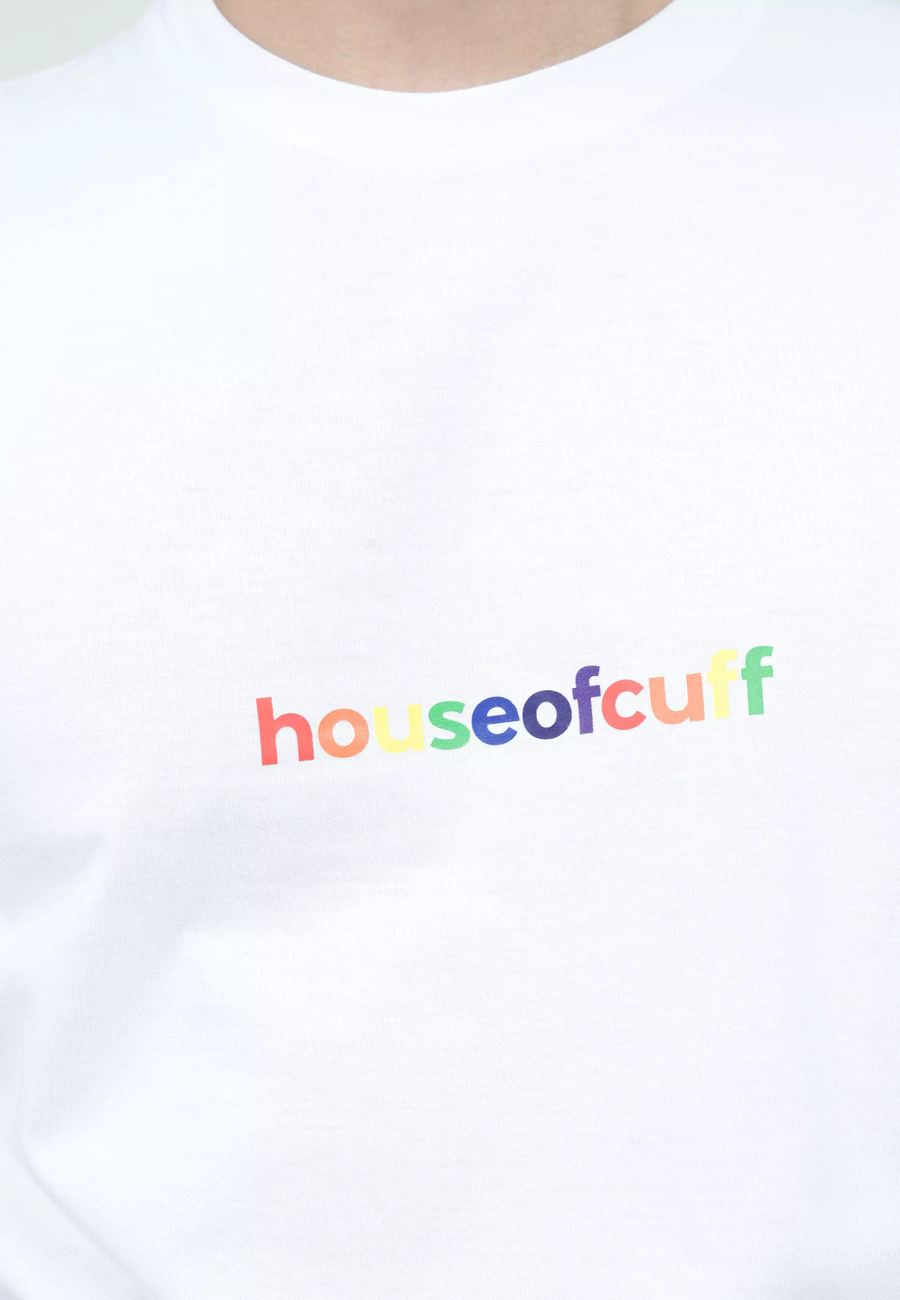 Houseofcuff T-shirt Kaos Putih Pelangi Tersedia Size S - 4XL