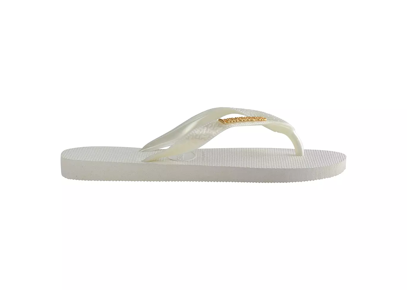 Havaianas Top Logo Metallic 0001-White - Sandal Wanita