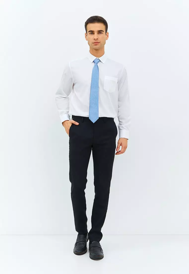 Jobb Penley Kemeja Pria Lengan Panjang Regular Fit Putih