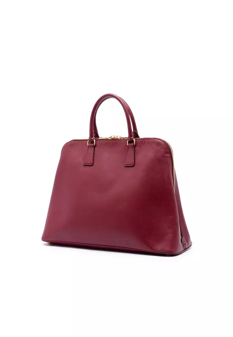 Pre-Loved Prada Extra Large Saffiano Lux Promenade Satchel