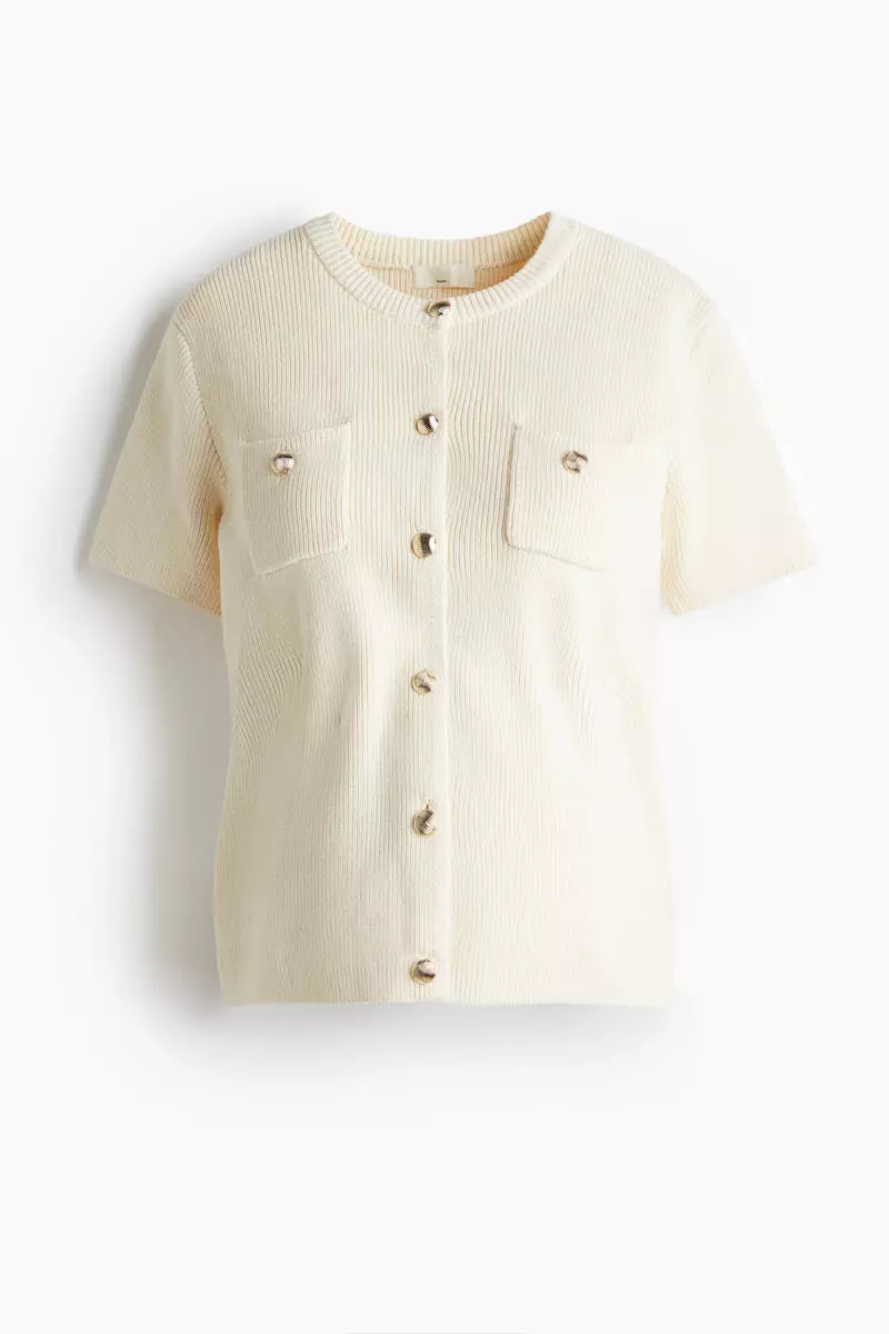 MAMA Rib-knit cardigan