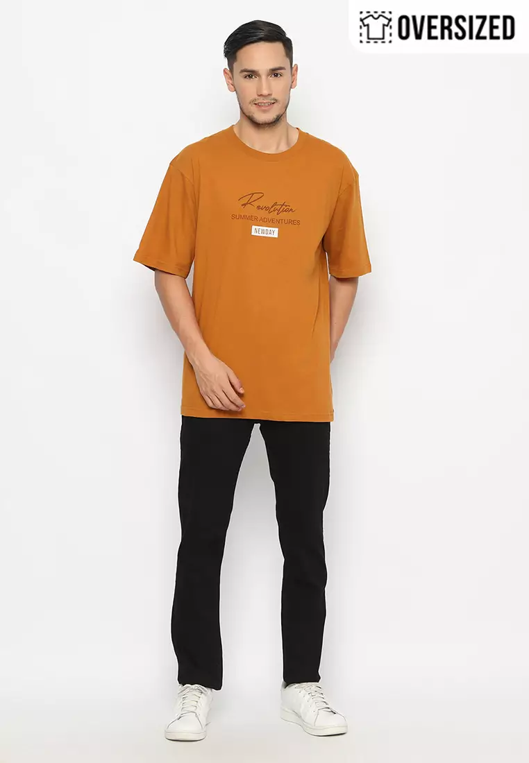 RBJ T-Shirt Cotton Oversized Pria 2079230121