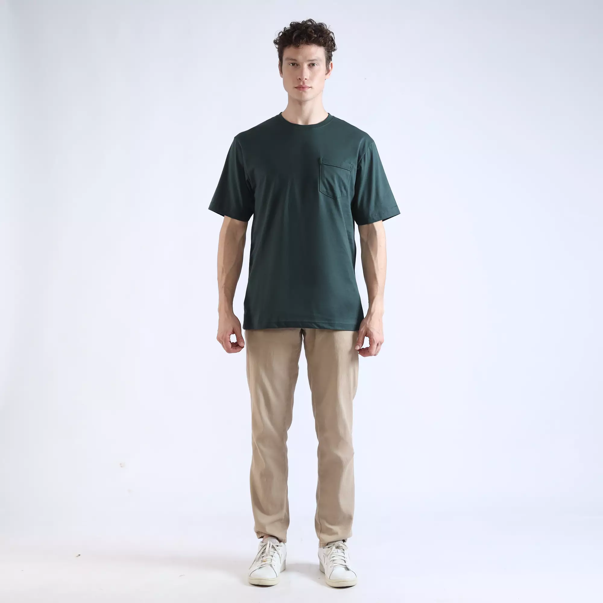 Larusso Regular Fit Premium Pocket Tee - Green Gables