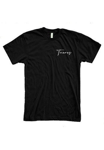 MRL Prints black Zodiac Sign Taurus Pocket T-Shirt Customized 76456AA47FB413GS_1