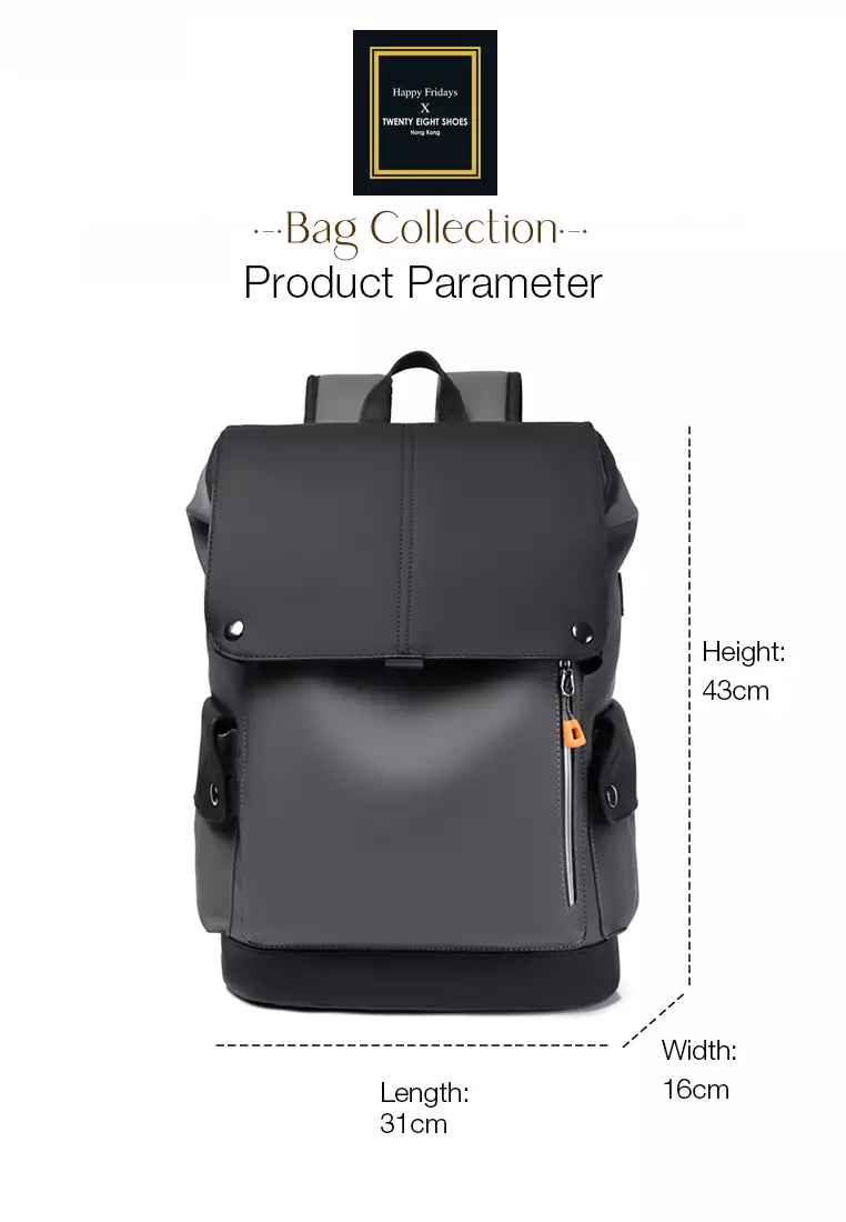 Multi Purpose Faux Leather Travel Laptop Backpack JW GD-PU1969