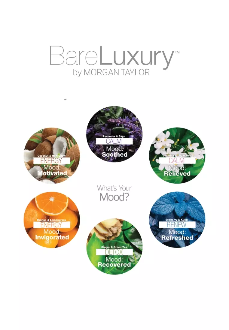 Morgan Taylor Bare Luxury Complete Manicure & Pedicure - Detox Ginger & Green Tea 4pk  [MT51319]
