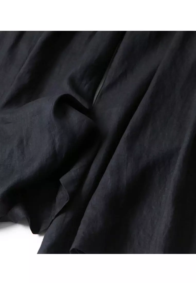 Pituitary Sensation Cotton-flax Wide-legged Pants RZ9032