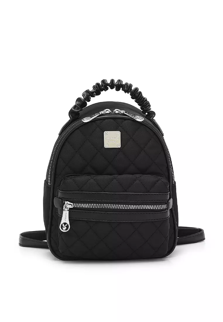 Buy PLAYBOY BUNNY Quilted Mini Backpack - Black Online | ZALORA Malaysia