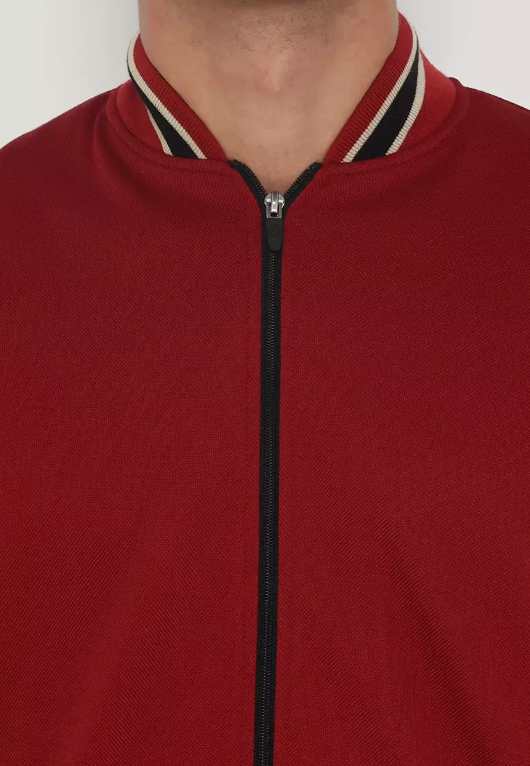 Jacket Cvc D&F Bomber Maroon