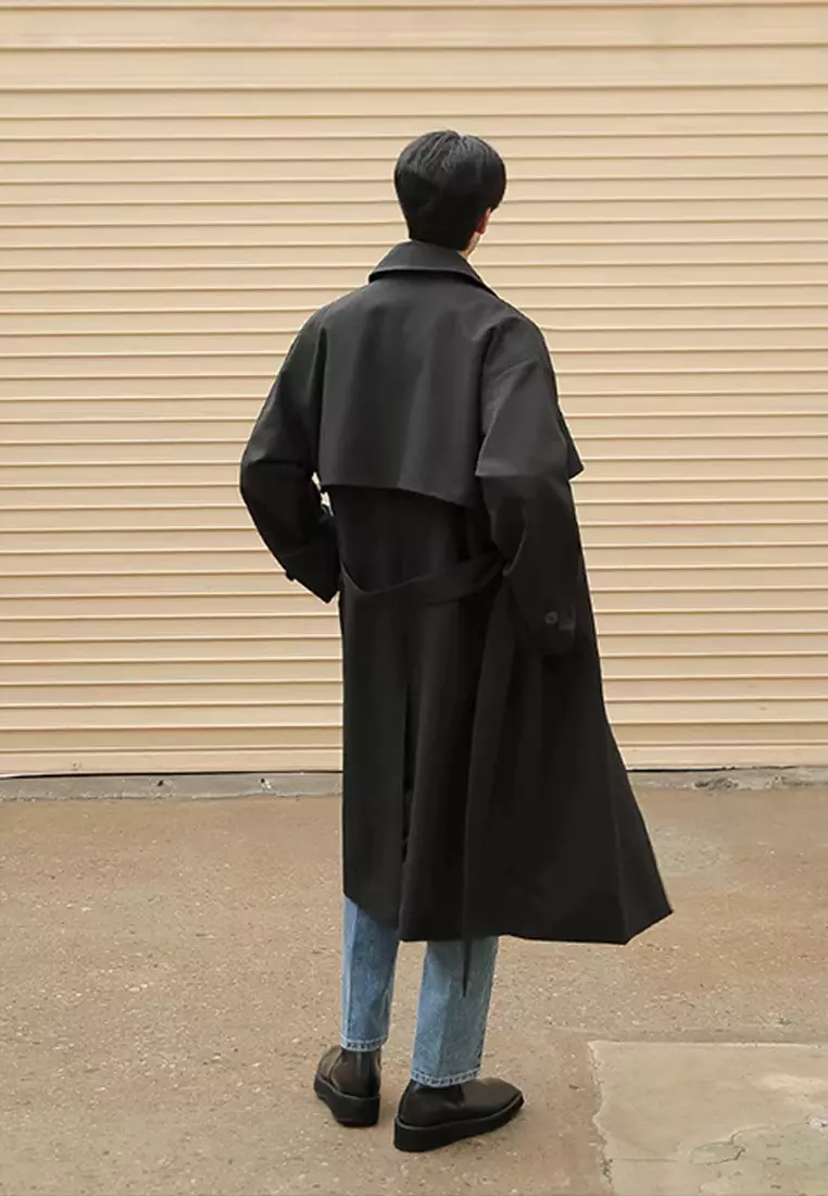 Thin Double Breasted Trench Coat MYQ8350