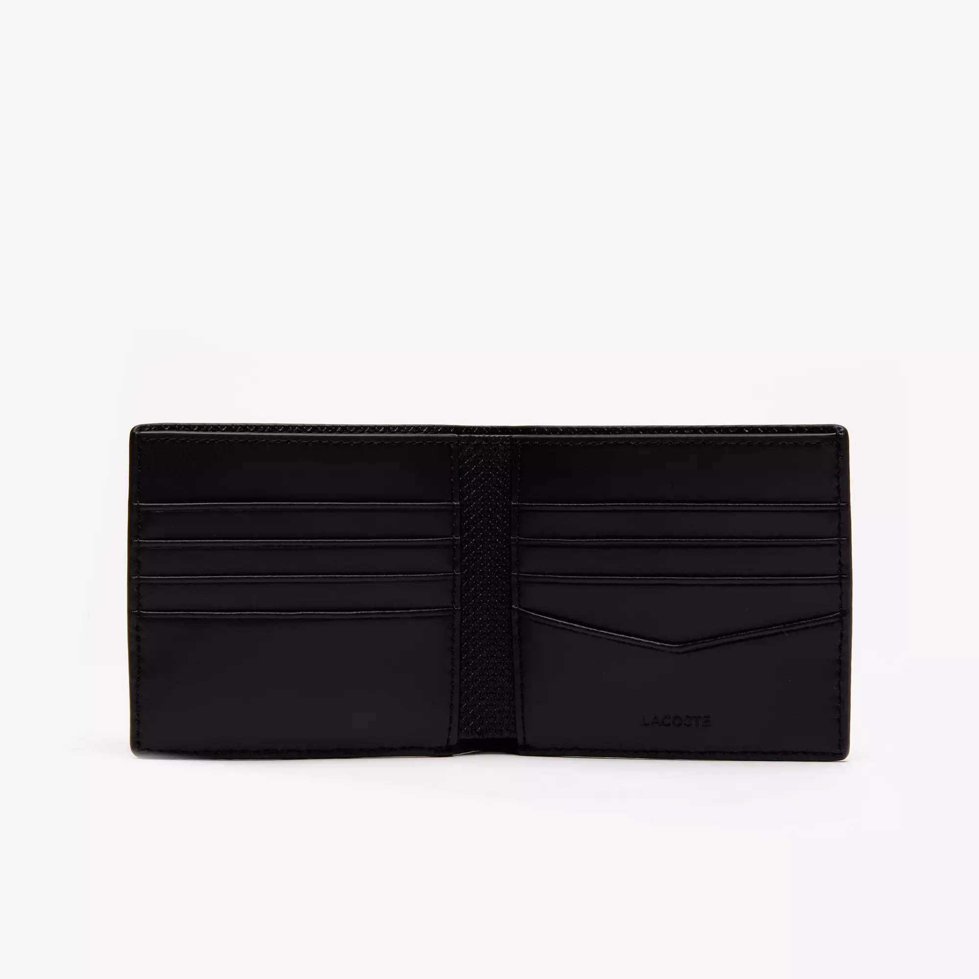 Lacoste Men's Chantaco Piqué Leather 8 Card Holder And Wallet