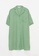 LC WAIKIKI green Shirt Collar Straight Short Sleeve Cotton Women's Nightgown 2DF08AACFBBD4DGS_6
