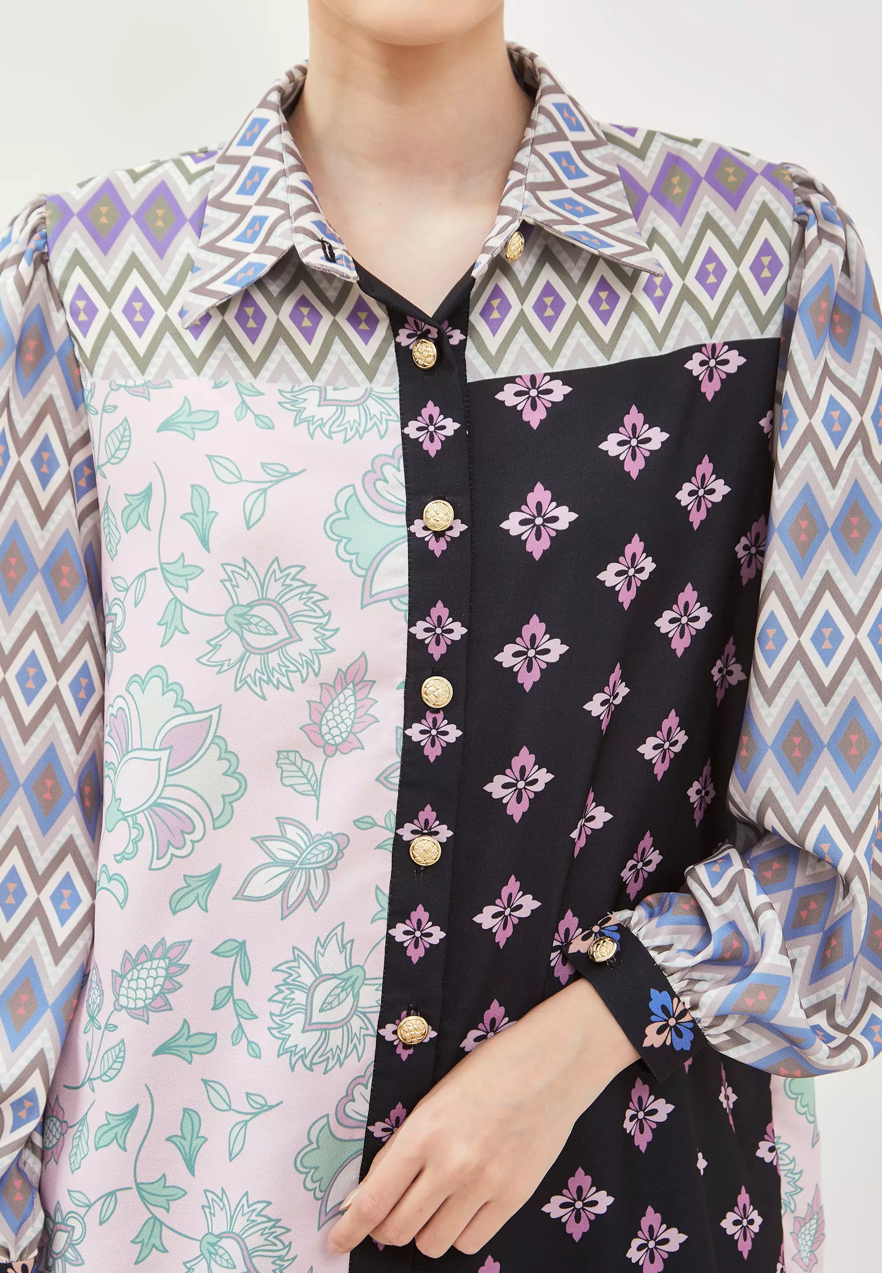 Kamilaa by Itang Yunasz Kemeja Eudora Pink