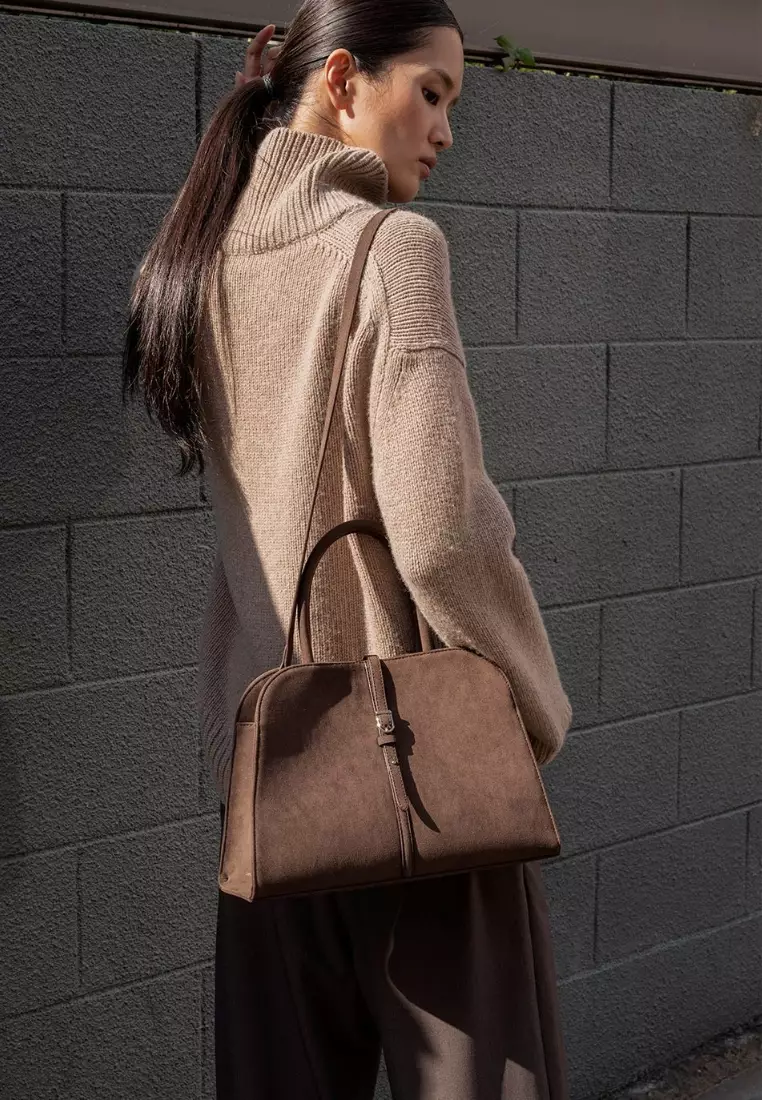 Blanc Medium - Suede Choco Brown