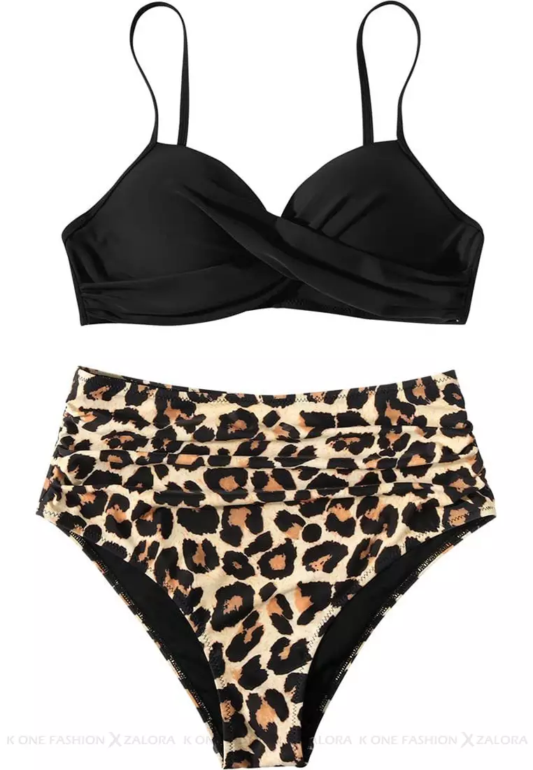 (2pcs)Sexy Suspender Bikini Swimsuit