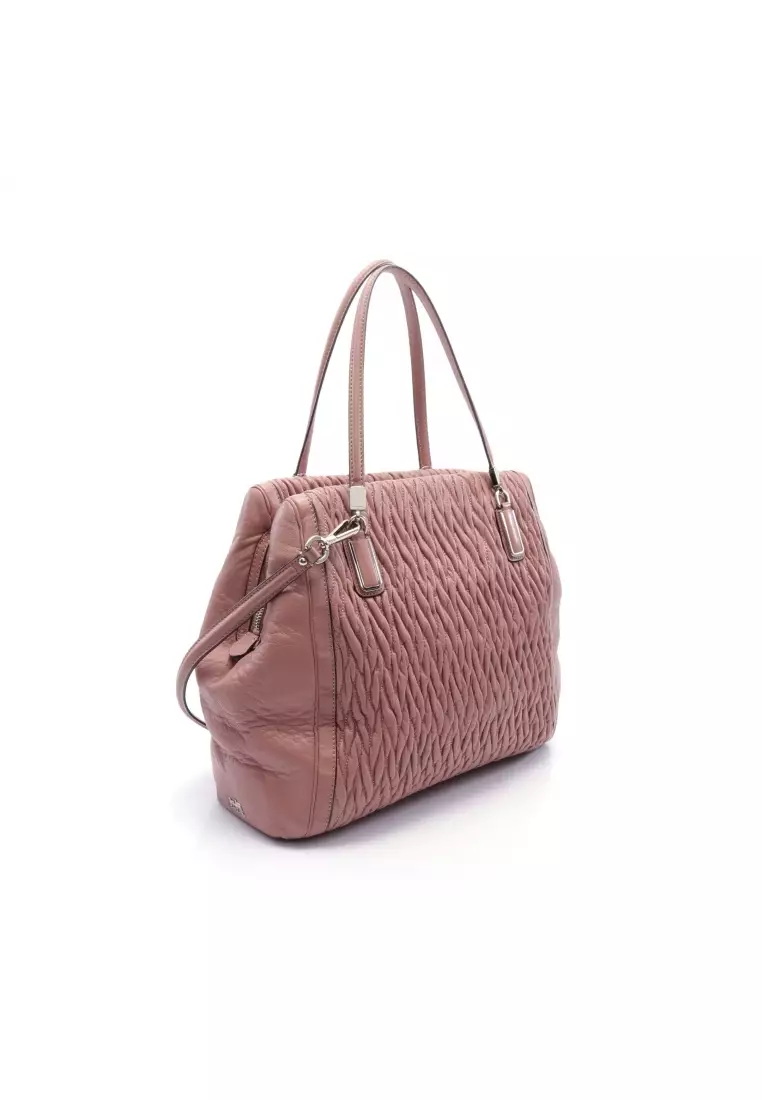 Coach gathered leather 2025 bag