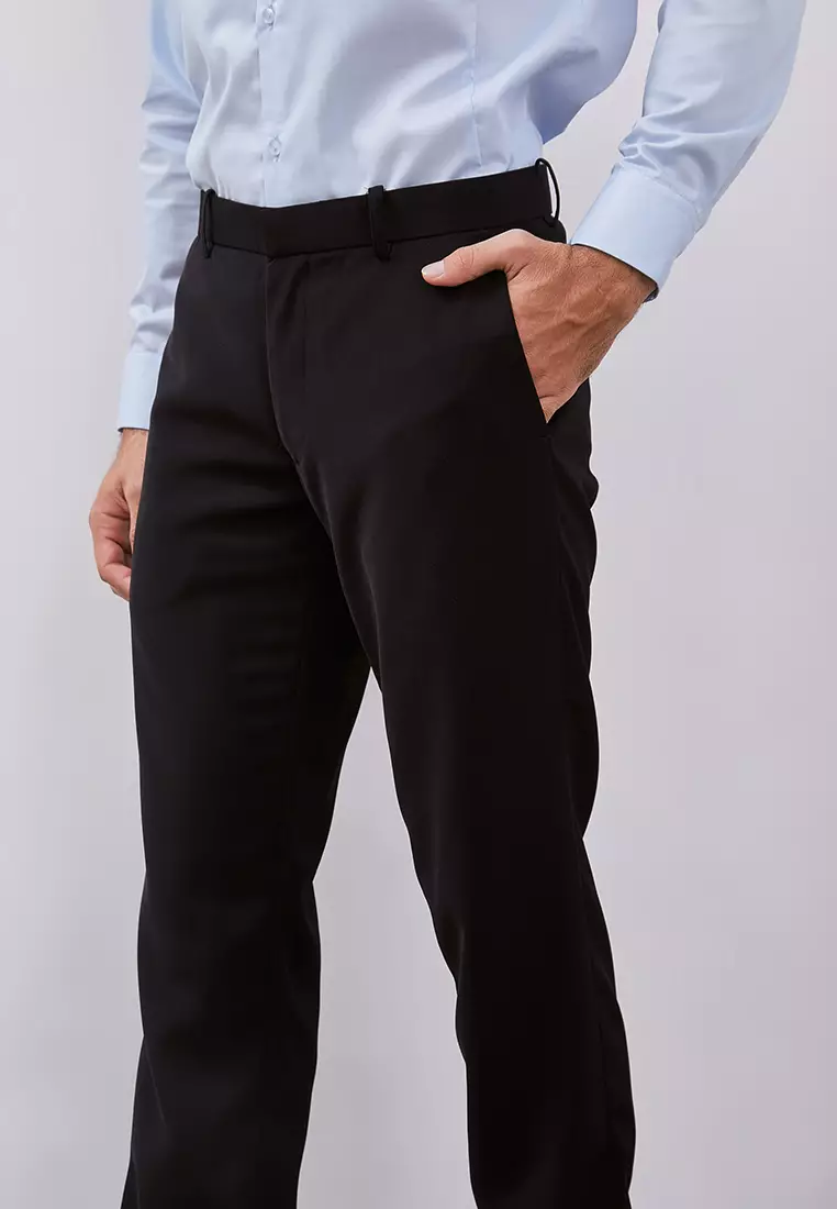Jobb Lucido Celana Panjang Pria Slim Fit Hitam
