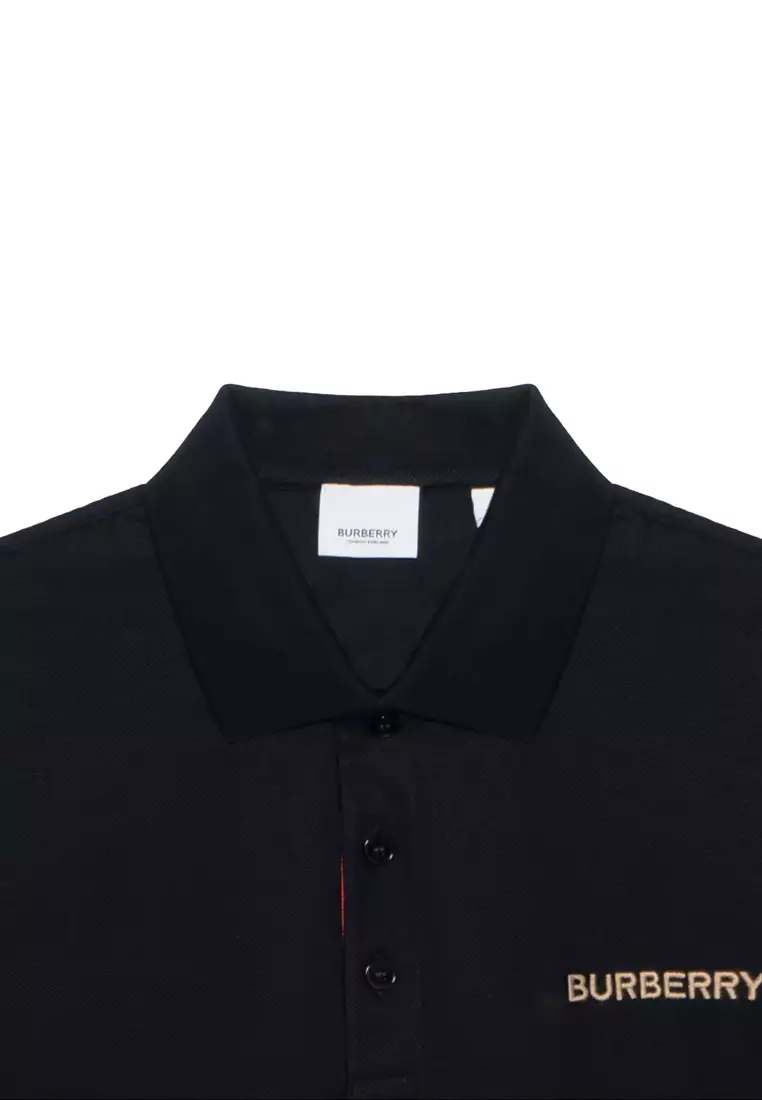 Buy BURBERRY Men's Short Sleeved POLO in Black 80844361 2026