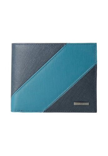 CROSSING blue Crossing Edge Bi-fold Leather Wallet With Coin Pouch RFID - Indian Ink/Shaded Spruce 0B29CAC5C2E3D1GS_1