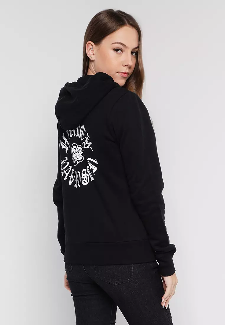 Obey olde rose black hoodie online