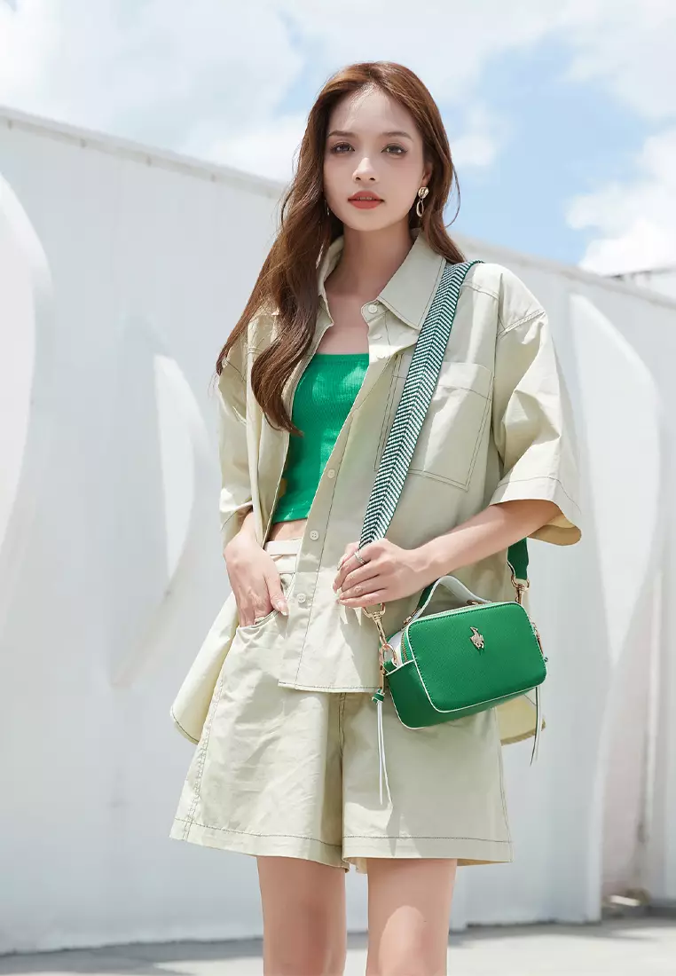 Women's Sling Bag / Crossbody Bag - Green