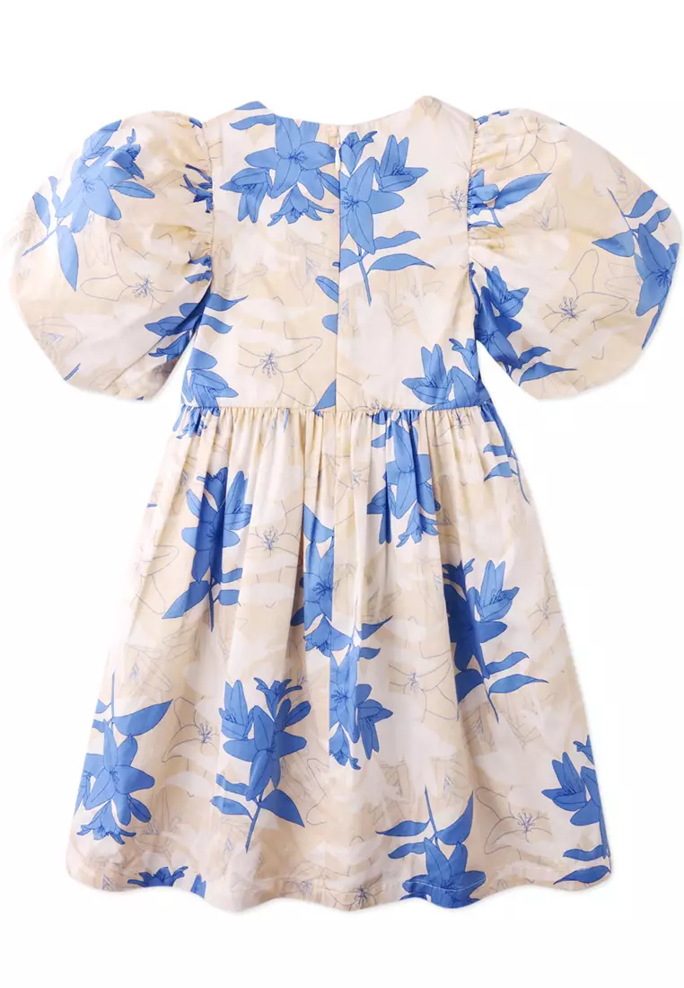 Agatha Dress Blythe With Ruching And Bubble Sleeves