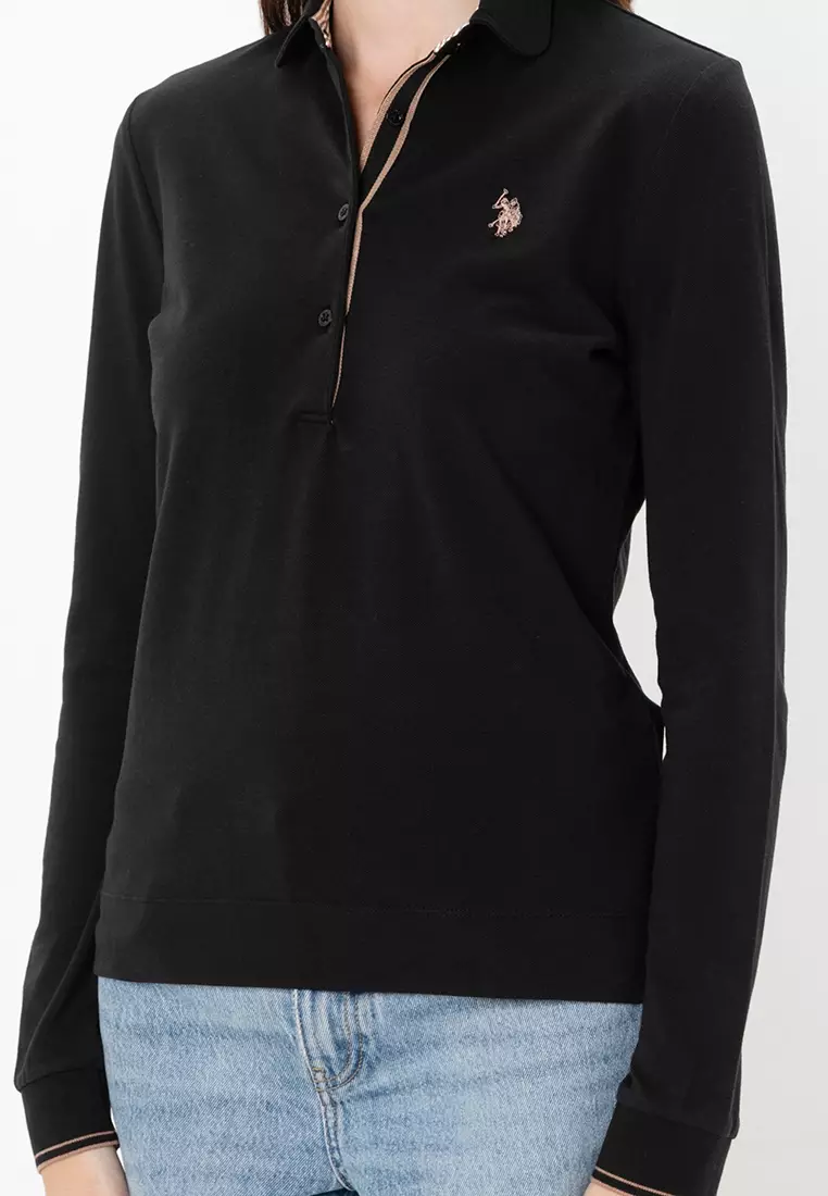 Rib Polo Collar Shirt