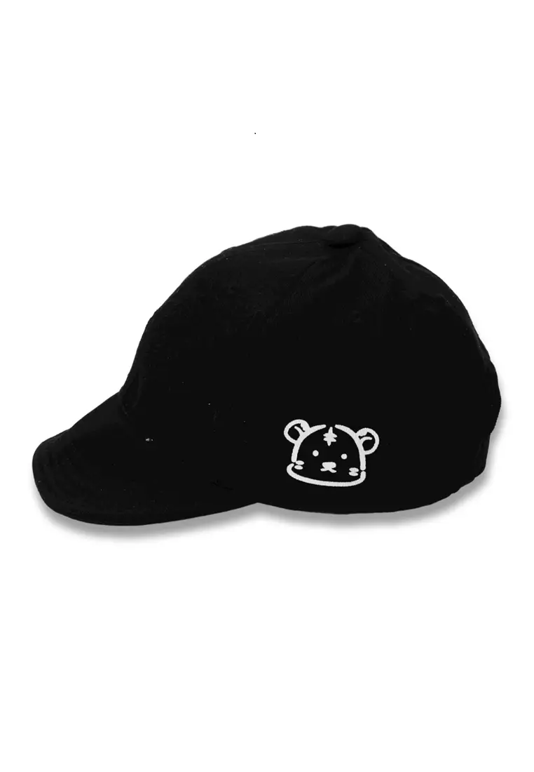 Javer Topi Baseball Anak Balita Unisex Animals Motive Childrens Cap Material Cotton ORIGINAL - Black