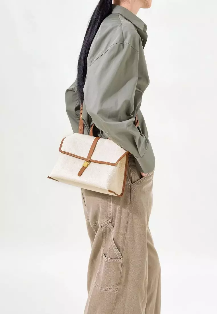 Small Shan Satchel Bag - Canvas