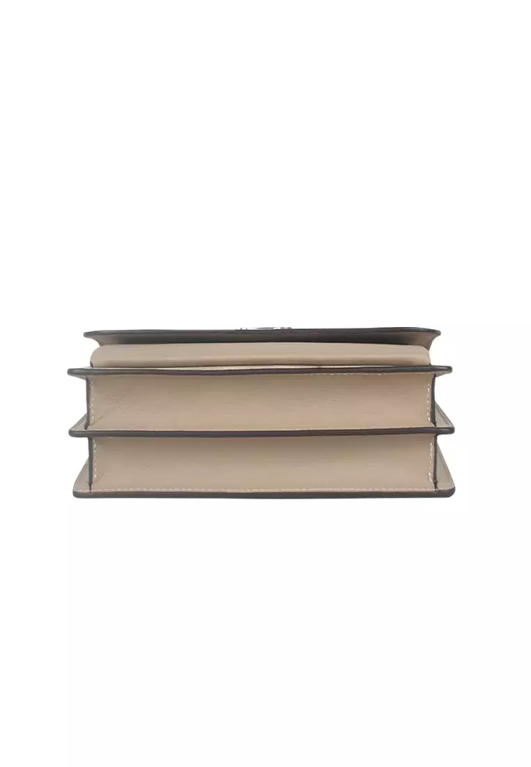 Mini Klare Crossbody Bag In Signature Canvas Sand Taupe CW206