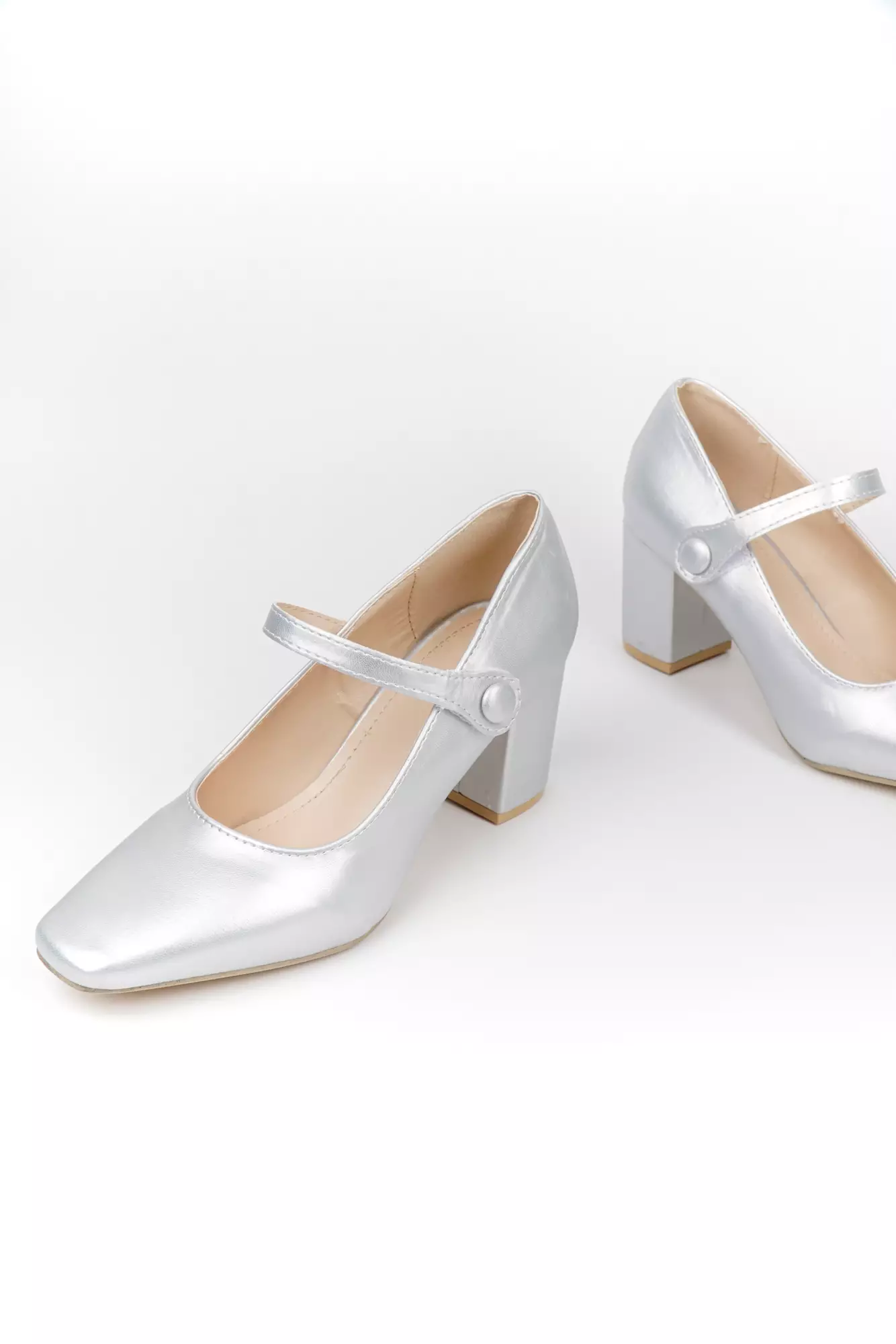 Blow BLJIHE 0023 Fiore Mary Jane Block Heels Wanita Sepatu Hitam Women Shoes