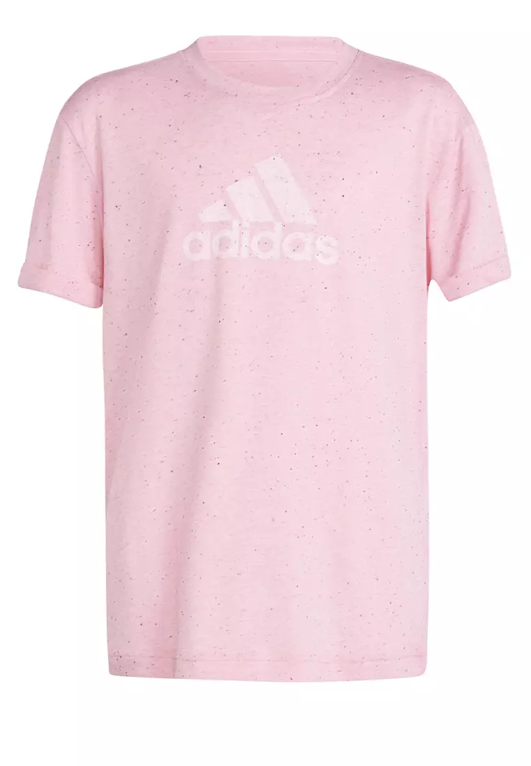 adidas Future Icons Allover Print Cotton T-Shirt - Pink