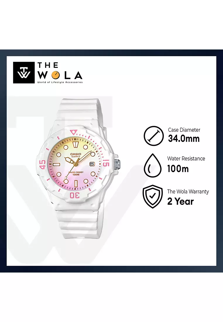 Kid's Analog Watch LRW-200H-4E2V White Resin Band Casual Watch