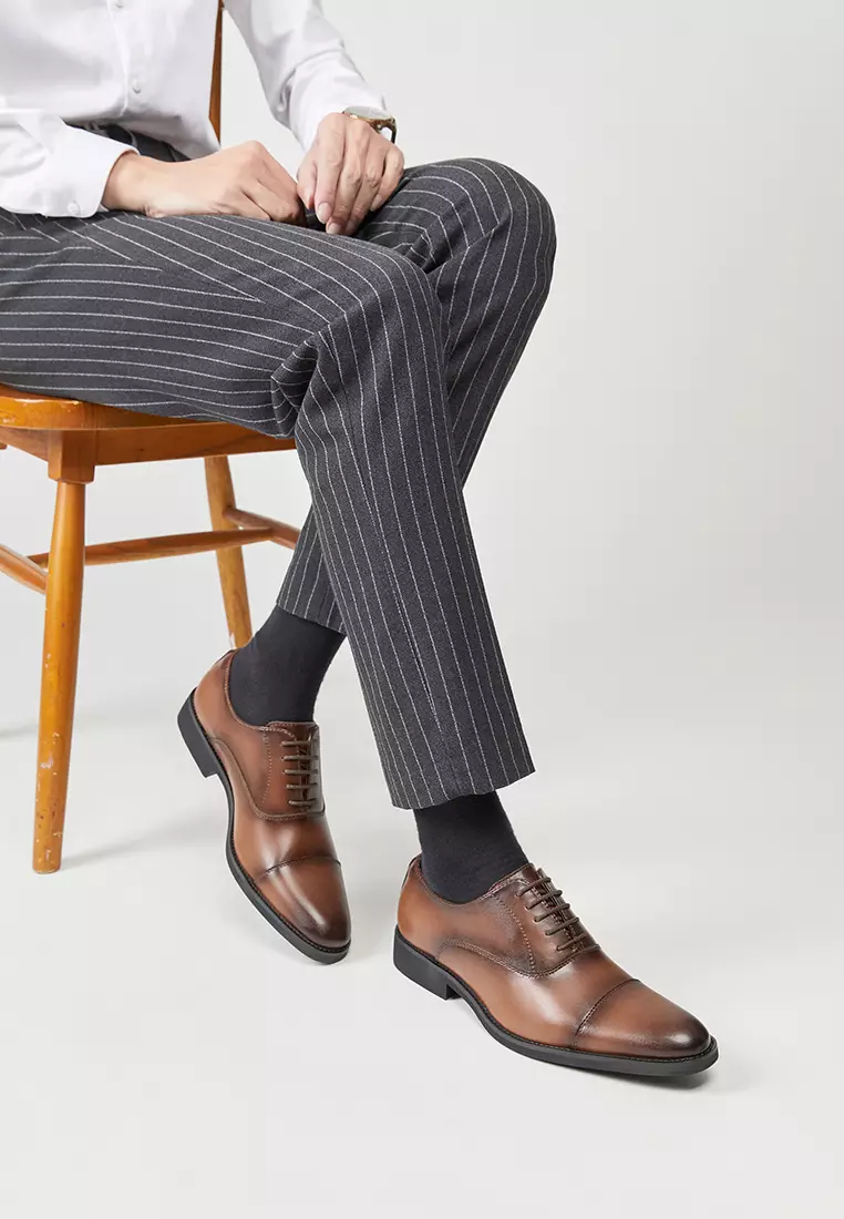 Leather Cap Toe Business Shoes KB3183-18