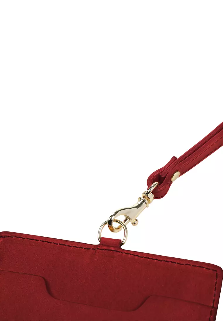 Clipper Strap Card Case - Rouge