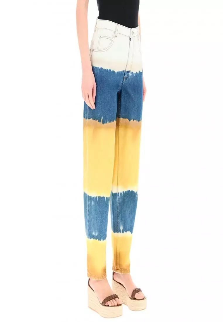 Jeans tie sale dye alberta ferretti