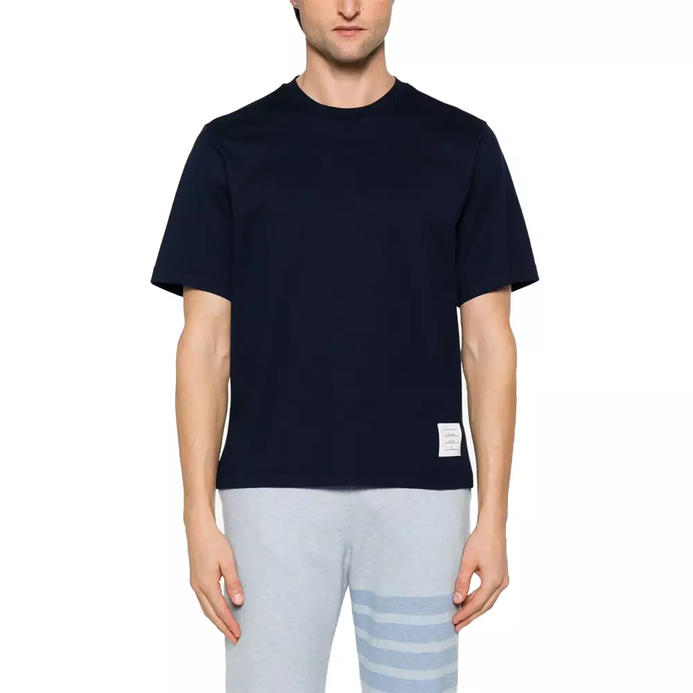 RWB Knit Trim Oversized T-Shirt Navy