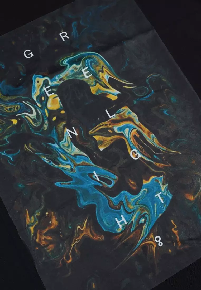 Greenlight Men's T-Shirt Short Sleeve Regular Fit Cotton Logo Agena OL-C171124