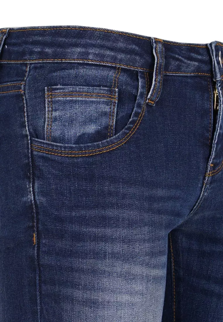 3Second Women's Long Skinny Jeans Denim On C011024