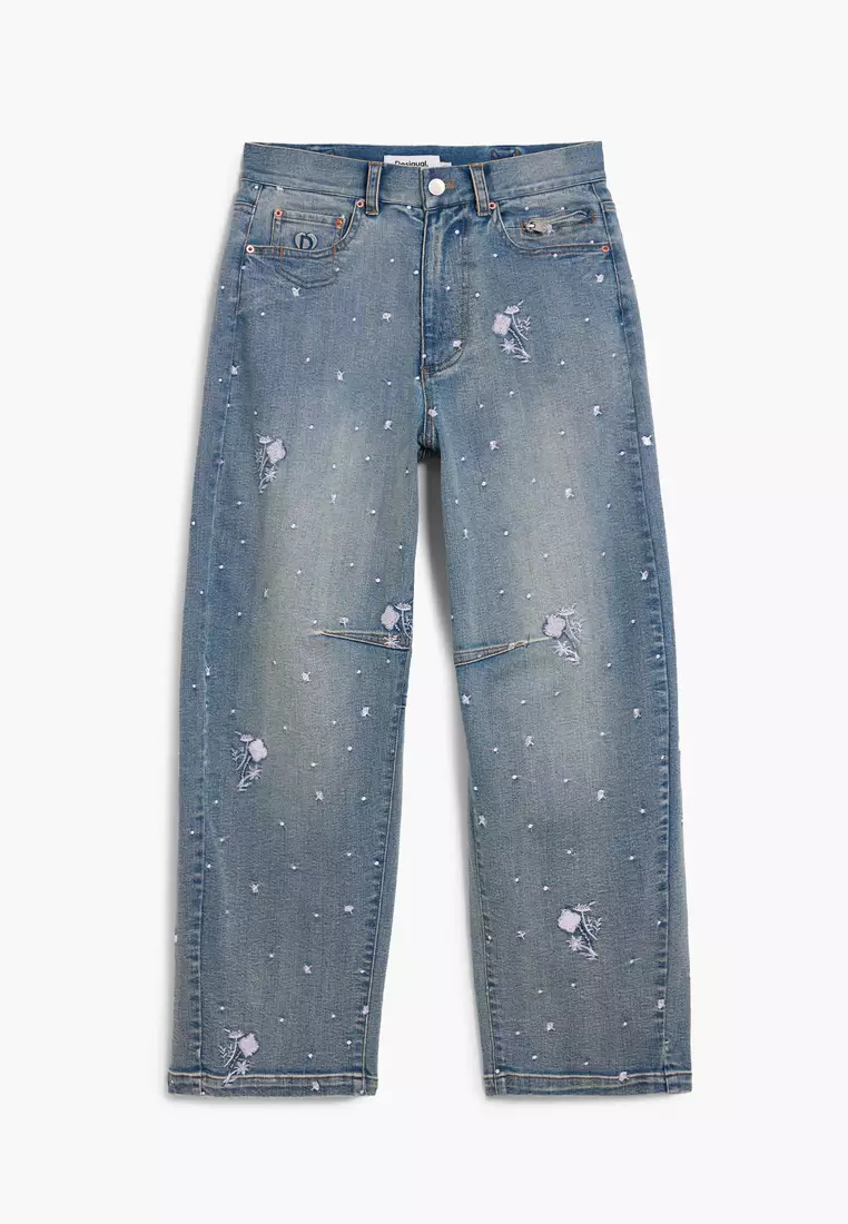 Embroidered jeans