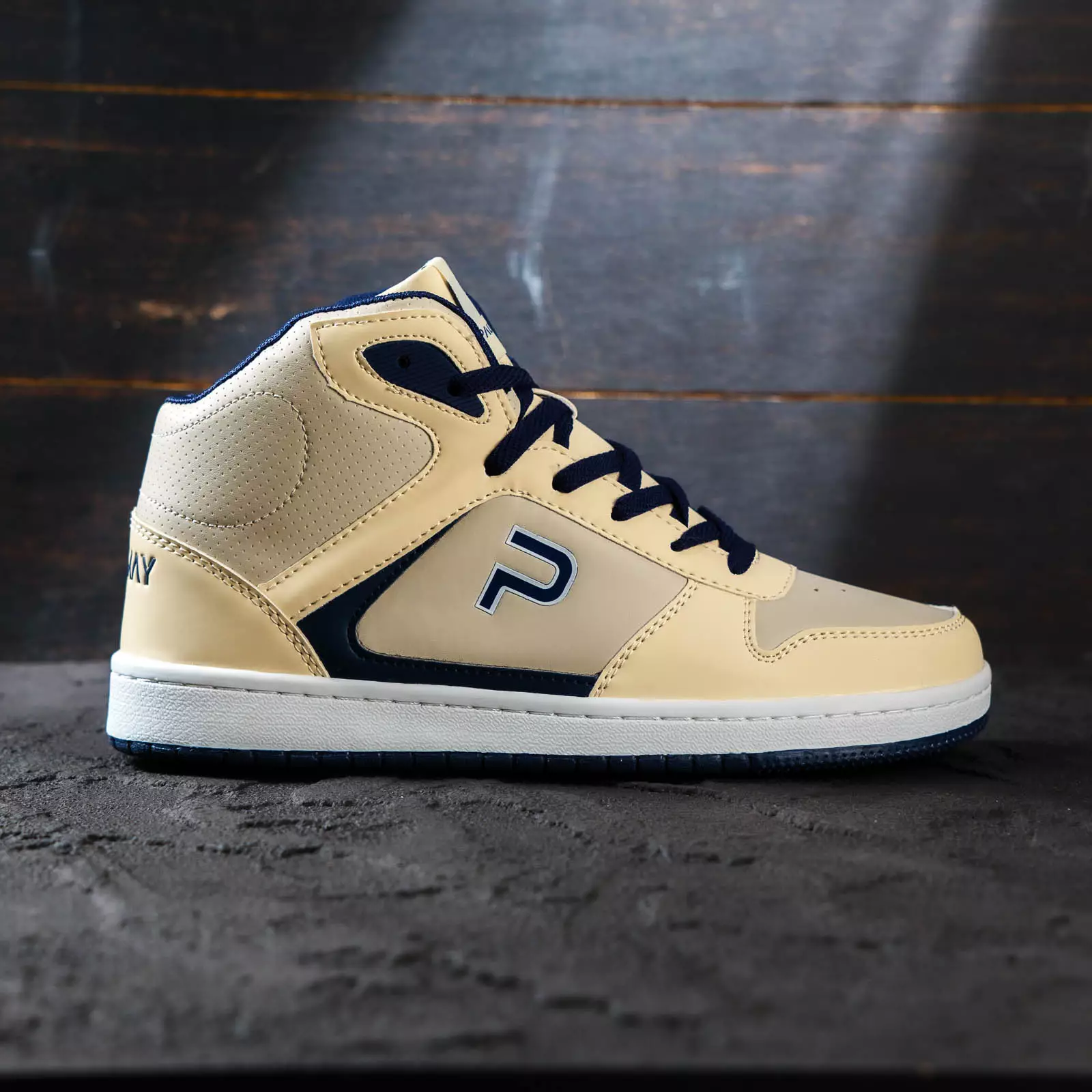 PAULMAY - Sepatu Sneakers Pria Lisbon High Cream Grey