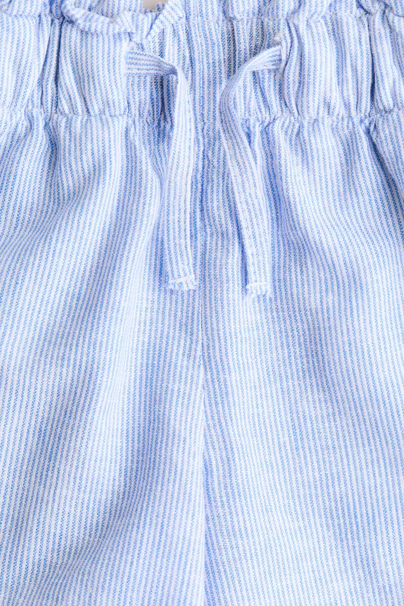 Linen-blend shorts